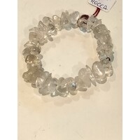 Bracciale elastico in cristallo di rocca 